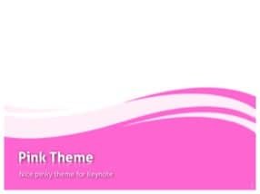 Pink Keynote Template 1 - Liquid Pink