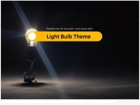 Light Bulb Keynote Template 1 - Light Bulb