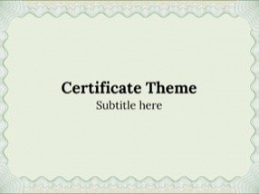 Keynote Certificate Template 1 - Certificate Theme