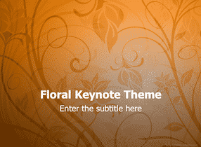 Floral Keynote Theme 1 - Floral Design