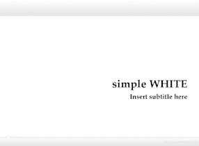 White Keynote Template 1 - Simple White