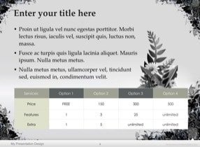 Floral Grunge Keynote Template - Slide 4