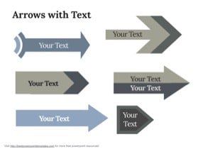 Keynote arrows with text