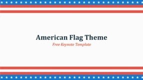 American Flag Keynote Template 1 - American Flag