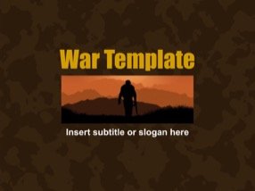 Camouflage Keynote Template 1 - War Camouflage