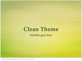 Clean Keynote Template 1 - Clean