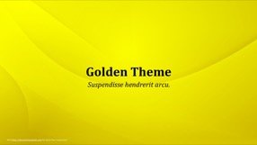 Golden Keynote Template 1 - Golden Yellow