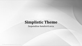 Simplistic Keynote Template 1 - Simplistic