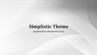 Simplistic Keynote Template 320x183 - Simplistic