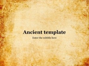 Ancient Keynote Template 1 - Ancient