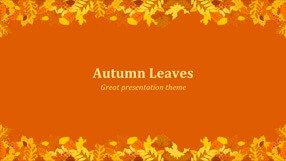 Autumn Leaves Keynote Template 1 - Autumn