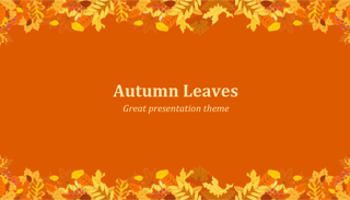 Autumn Leaves Keynote Template