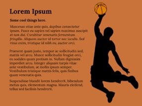 Baskeball Keynote Template 6 - Basketball