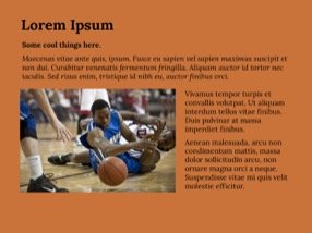 Baskeball Keynote Template 8 - Basketball