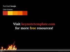 Fire Keynote Template 10 - Fire