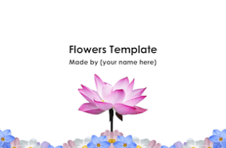 Flowers Keynote Template - FREE