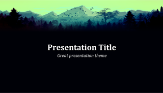 Forest Mountain Keynote Template