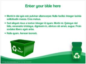Recycling Keynote Template 4 - Recycling